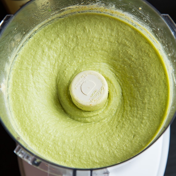Avocado Hummus in a blender