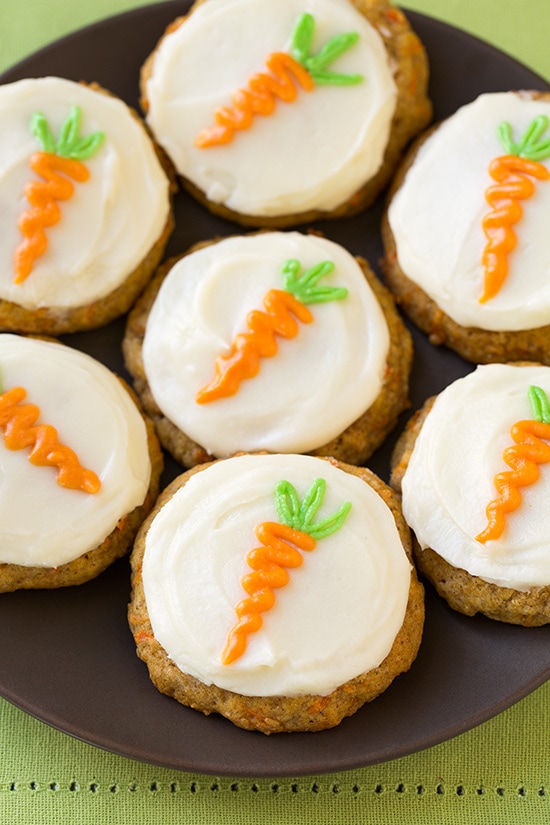 Carrot Cake Cookies with Cream Cheese Frosting | Cooking Classy