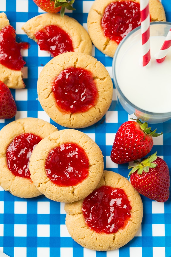 PB&J Thumbprint Cookies | Cooking Classy